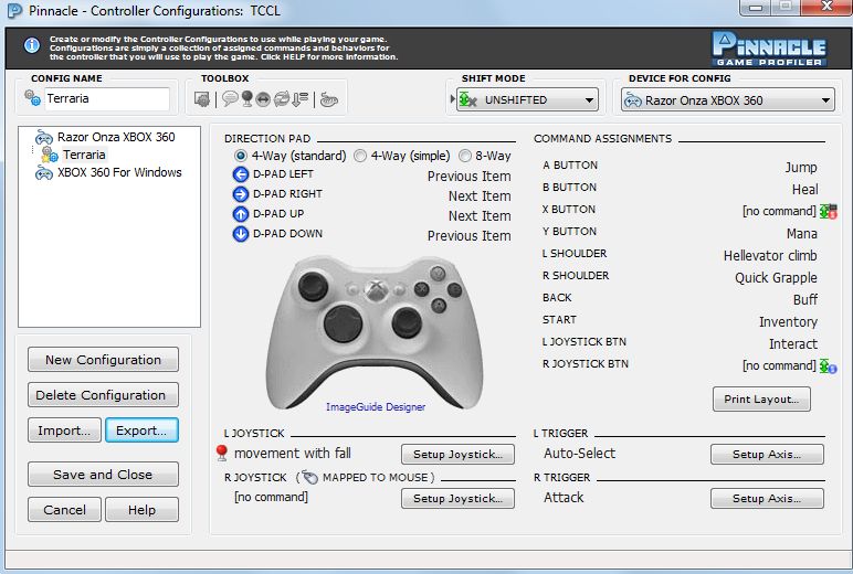 how to use xbox 360 controller for terraria mac
